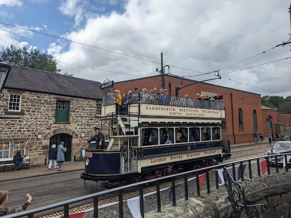 look closely and you&#39;ll see john reilly on the top deck of a tram