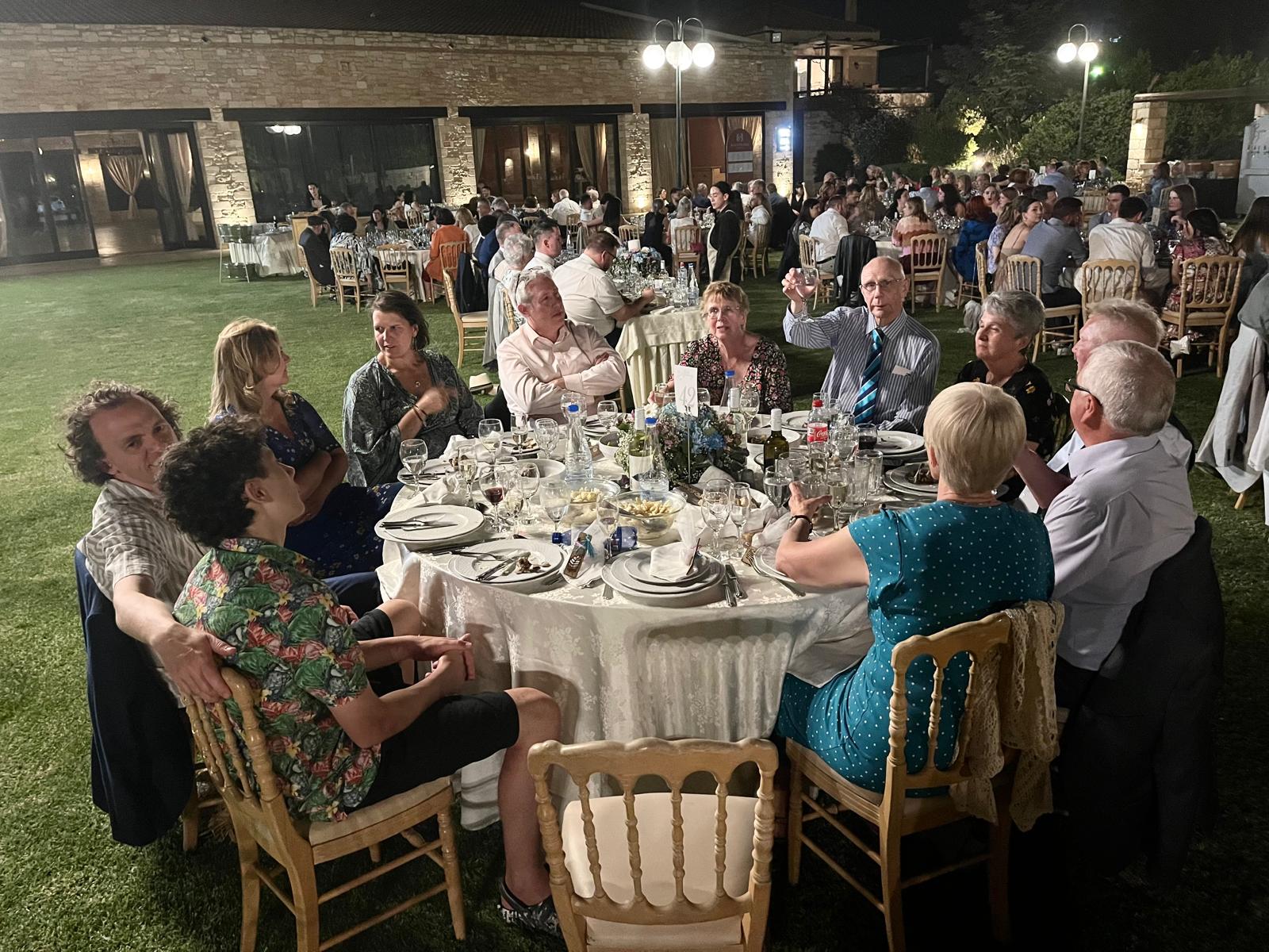 a photograph of one of the tables at the wedding