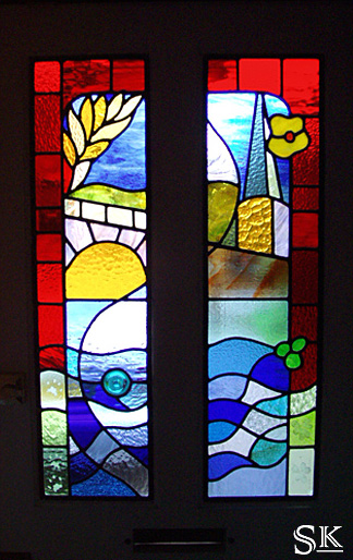 photograph of stained glass window