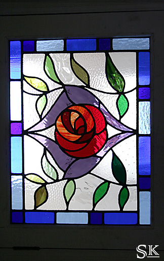 photograph of stained glass window