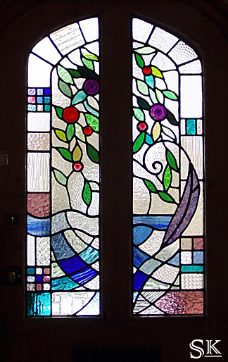 photograph of stained glass window