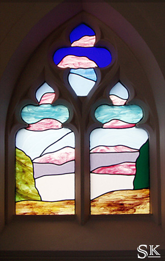 photograph of stained glass window